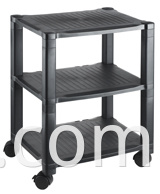 Height adjustable mobile printer cart